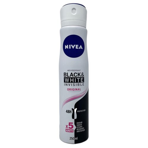 drugstoreonline.co.uk - Nivea Deo 250ML Black & White Invisible