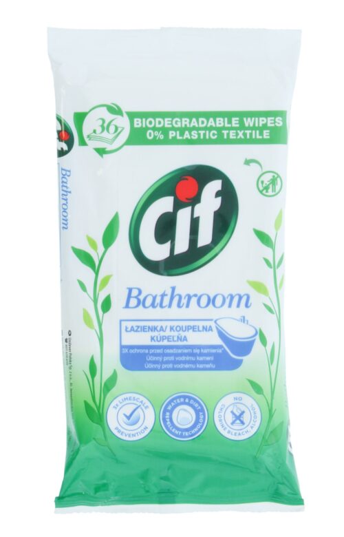 drugstoreonline.co.uk - Cif Biodegrable Wipes Bathroom 36'S